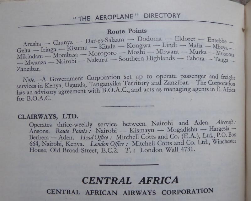 Aeroplane Directory 1950