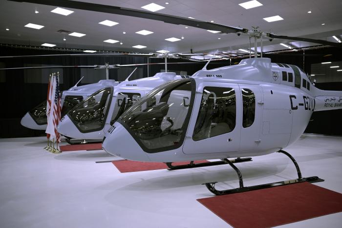 The RBAF received its first three Bell 505 Jet Ranger X helicopters during an inspection and acceptance event at Bell Textron's Mirabel facility in Quebec, Canada, in February 2023. In RBAF service, these helicopters will serve in a training role.