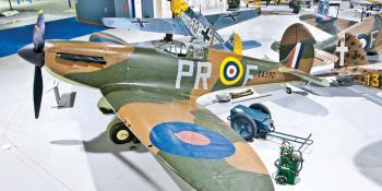 image of spitfire from aircraft museum